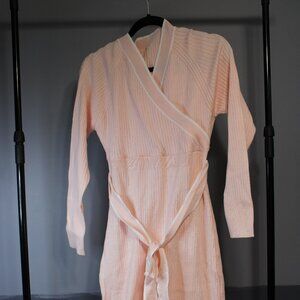 V FOR CITY Maternity Sweater Dress Long Sleeve Wrap V Neck Knit Pregnancy Dress